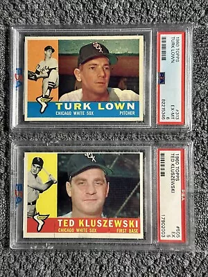 1960 Topps Baseball PSA Graded. Turk Lown #313 Chicago White Sox • $19.50