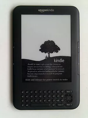 Amazon Kindle Keyboard D00901 3rd Generation 4GB WiFi + 3G Very Good Condition. • £29.99