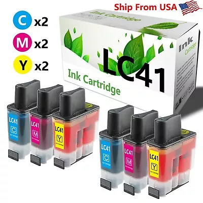 (6PK2C2M2Y) LC41 LC-41 Ink Cartridge For DCP-110C MFC-620CN MFC-5440CN Printer • $6.43