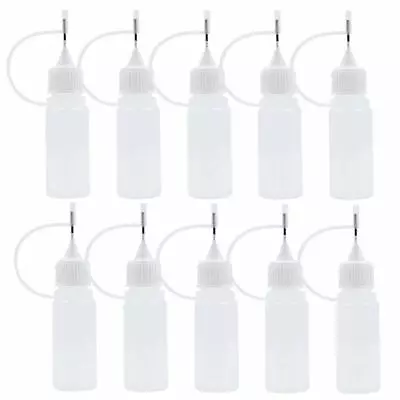 1-100pcs Plastic Squeeza Needle Dropper Bottle Essential Oil Container Pinhole • $13.13