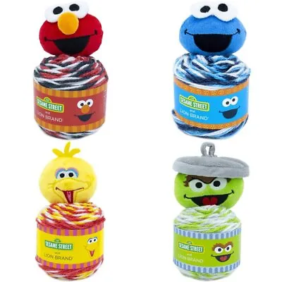 Lion Brand Sesame Street One Hat Wonder- Big Bird Oscar Cookie Monster & Elmo • $7.99