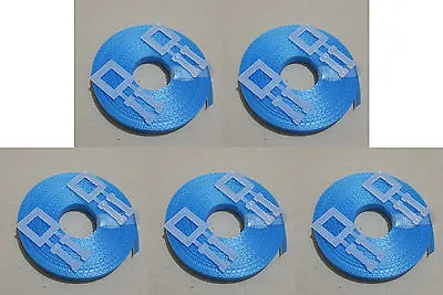 5x Hand Pallet Strapping Kit BLUE: 15m 12mm 150kg Brake + 2x Plastic Buckle • £7.57