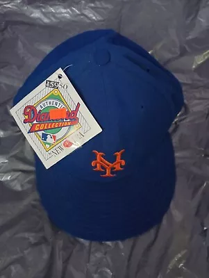 Vintage 90s New Era 5950 Pro Model Diamond Collection NY Mets Wool Hat 7 7/8 New • $79.99