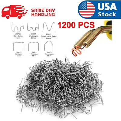 1200 Pcs Hot Stapler Staples Repair Kit For Plastic Welder Gun Car Bumper Fender • $8.54