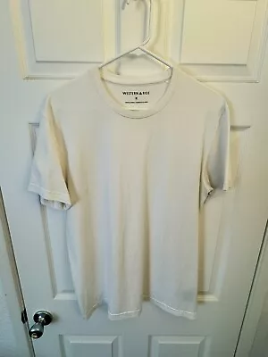 WESTERN RISE X Cotton Performance Tee T-Shirt  Stretch White Sz Medium M READ • $17.99