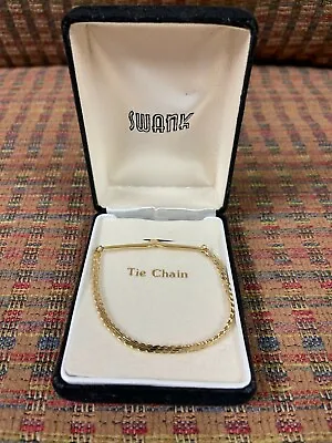 Swank Tie Chain Gold Tone With Case • $24.95