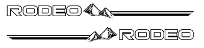 For RODEO Stickers 4x4 Decal Car Parts Ute Bullbar Mountain 600mm PAIR • $24.90