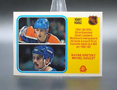 1982-83 O-Pee-Chee WAYNE GRETZKY Shorthanded Goal Leaders Card #237 MINT Oilers • $4.99