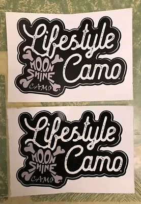 2 Moonshine Camo Lifestyle Camo Stickers • $7.99