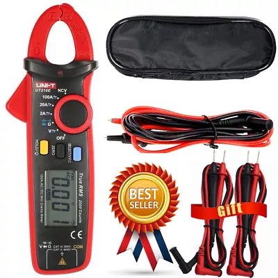 UNI-T UT210D UT210E Digital Clamp Meter 200A AC DC Current Pliers Ammeter ✦Kd • $41.59