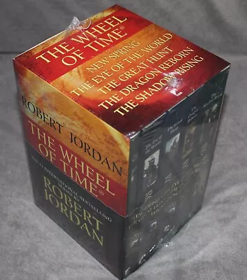 Robert Jordan The Wheel Of Time 5-Book Fantasy Novel Boxed Set NEW $99MSRP • $59.75