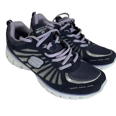 Skechers Tone Ups Run Womans Size 7 Purple Athletic Shoes • $23.95