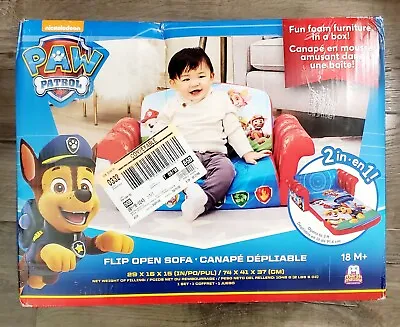 Marshmallow Furniture Paw Patrol Comfy 2-in-1 Flip Open Sofa New • $55.99