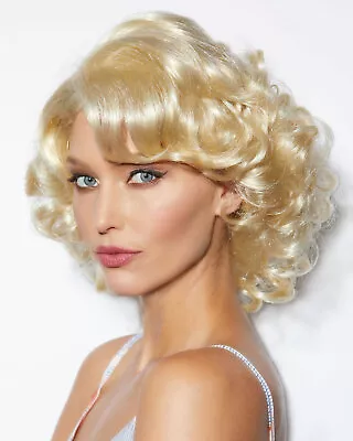 High Quality Blush Starlet Cali Blonde Platinum Costume Marilyn Monroe Wig New • $35.95