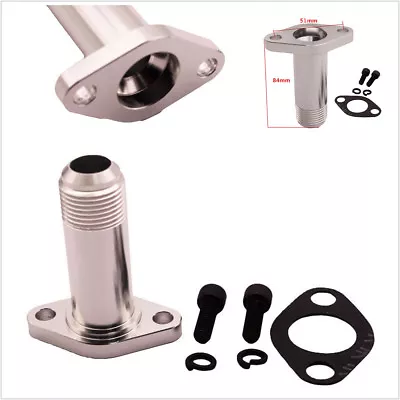 £19.81 • Buy Aluminum Alloy Extended 12AN 51mm Oil Drain Flange O Ring For T3/T4 Turbocharger