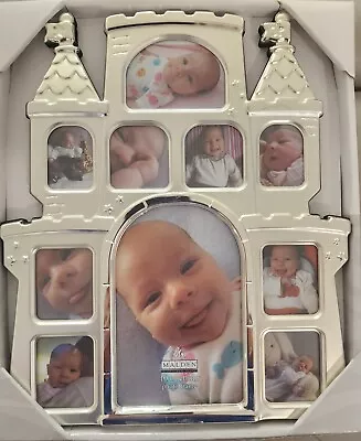 Malden 10 Opening Castle Photo Frame  Silver Tone Baby Picture Frame • $8.99