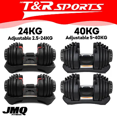 24/40kg Adjustable Dumbbell Home GYM Exercise Equipment Weight Fitness • $399.99