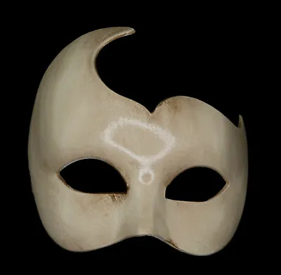 Mask From Venice Colombine Swan White Ecru Carnival Fancy Dress Venetian 1060 • $72.33