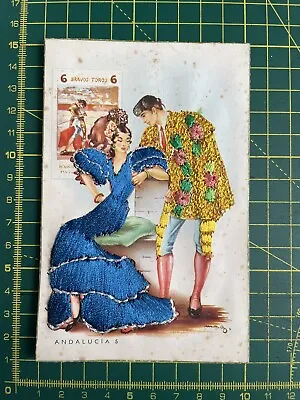 £3.33 • Buy EARLY 1960’s EMBROIDERED TRADITIONAL/ COSTUME SPANISH POSTCARD