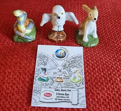 Wade Whimsies Cobra Snowy Owl. Brown Hare. Animals From Around The World • £26