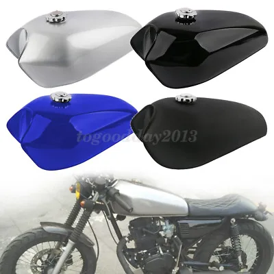 Motorcycle Cafe Racer Vintage Fuel Gas Tank & Tap For Honda CG125 2.4 Gallon 9L • $229.12