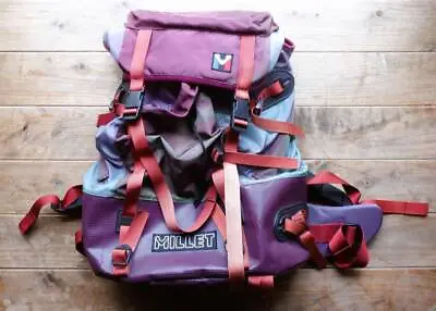 Millet Backpack Mo0558 Outdoor Mountaineering Trekking Camping Used Old Clothes • $106.71
