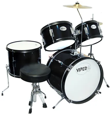 Drum (Junior) Set 5 Pieces With Cymbals & Seat (Free Ship USA) • $299.50