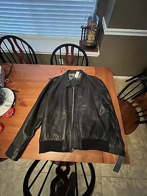 Mens Vintage Leather Biker Jacket Xl Used • $150