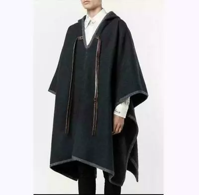 Men's Hooded Cape Vintage Japanese Coat Poncho Tops Jacket Loose Fall M-4XL Hot • $149.95