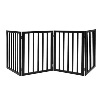 Pawz Wood Pet Gate Dog Fence Indoor Guard Safety Barrier Portable Folding  Door • $69.99