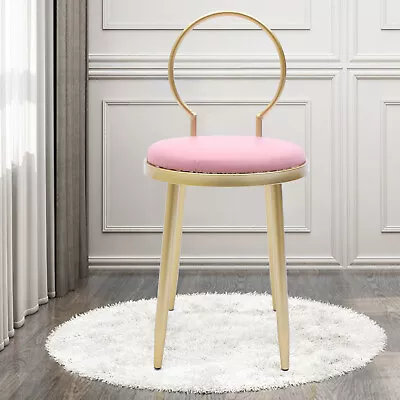 Pink Boudoir Makeup Dressing Seat Modern Bathroom Vanity Chair Home Decoration • $51.30