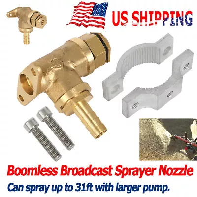 BOOMLESS BROADCAST SPRAYER NOZZLE 1.5 GPM @ 25 PSI Up To 31ft For ATV UTV Lawns • $14.29