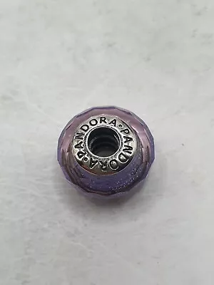 Pandora Dark Purple Murano Glass Charm Used • £1.07