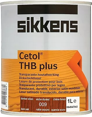 £24.94 • Buy Sikkens Cetol Thb Plus Translucent Woodstain Dark Oak 1 Litre SIKCTHBPDO1L