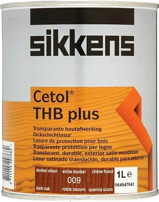 £24.94 • Buy Sikkens Cetol Thb Plus Translucent Woodstain Dark Oak 1 Litre SIKCTHBPDO1L