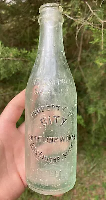 Antique CITY BOTTLING WORKS - KOSCIUSKO MISS Mississippi Soda Bottle • $34.95
