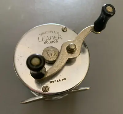 Vintage Shakespeare Leader 1909 Model FD BaitCasting Reel #1894 • $11.85