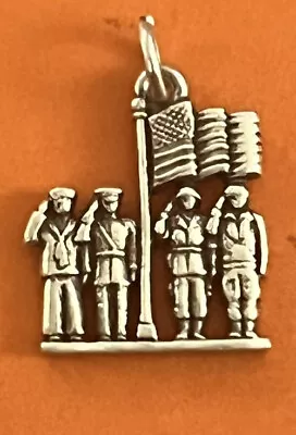 £366.87 • Buy James Avery Retired Sterling Silver Military Soldiers Charm