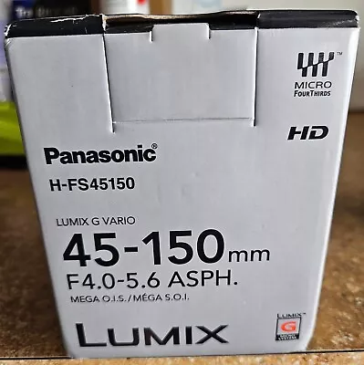 PANASONIC LUMIX H-FS45140 DIGITAL CAMERA LENS 45-150mm NEW IN BOX • $119