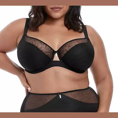 NWT $64 Elomi Full Figure Mia Underwire Lace Panel Bra EL4361 [ SZ 38DD ] #L698 • $42.99