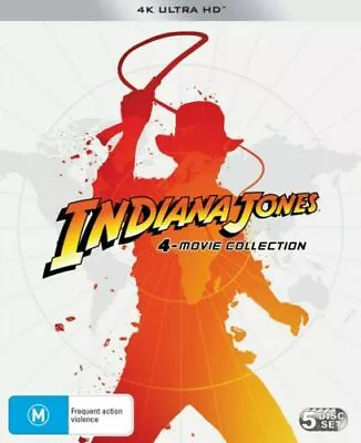 $73.99 • Buy Indiana Jones 4 Movie Collection 4K Ultra HD BRAND NEW Region B 