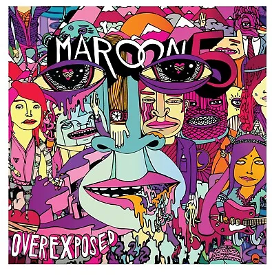 MAROON 5 Overexposed BANNER 2x2 Ft Fabric Poster Tapestry Flag Album Cover Art • $19.95