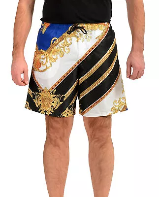 Versace Men's Barocco Print Swimwear Swim Board Shorts Versace Sz 7 US 2XL IT 56 • $219.99