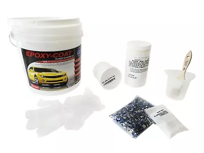 Epoxy Coat Touch Up Floor Coating Kit 60 Sq. Ft. 9.7 Mil With 1/4  Flake • $114.95