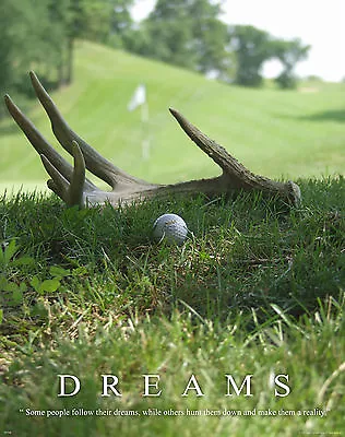 Dreams - Mvp240  Golf Motivational Poster Amana Golf Course Poster • $9.95