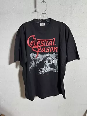 Vintage 90s Celestial Season T Shirt XL Doom Death Metal My Dying Bride Anathema • $99.99