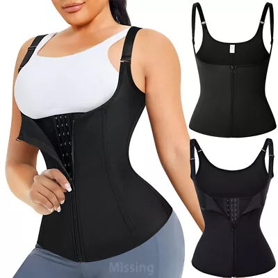 Women Waist Trainer Sauna Sweat Vest Tummy Control Girdle Body Shaper Tank Top • $9.99