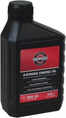 Briggs & Stratton 100005E 4-Stroke Lawn Mower Engine Oil 0.6L SAE30 (Free Gloves • £9.49