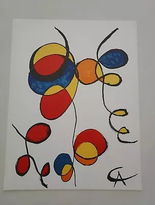 ALEXANDER CALDER 1970 Plate Signed  SPIRALES  • $120