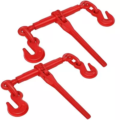 2 Pack Chain Binders Ratcheting 1/2-5/8 Inch Heavy Duty 13000lbs With Grab Hooks • $81.69